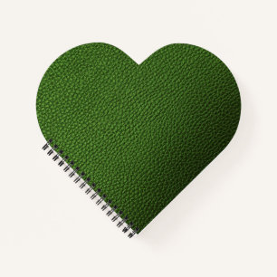 Groen leder notitieboek
