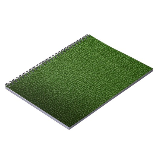 Groen leder notitieboek (Linkerzijde)