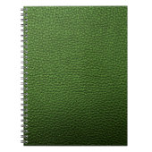 Groen leder notitieboek (Voorkant)