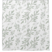 Groen leder - Shower Curtain Douchegordijn (Voorkant)