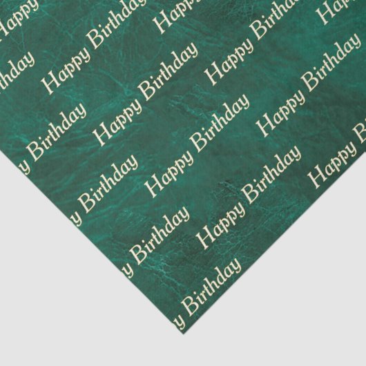 Groen leder tissuepapier (Detail)