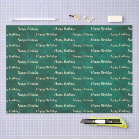 Groen leder tissuepapier (Craft)