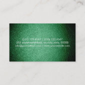Groen leder visitekaartje (Achterkant)
