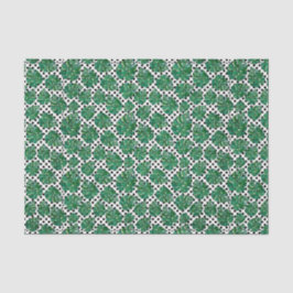 Groen lederen patroon 10 tissuepapier