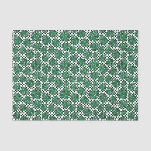 Groen lederen patroon 10 tissuepapier (Voorkant)
