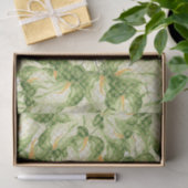 Groen lederen patroon 6 tissuepapier (Geschenk)