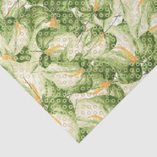 Groen lederen patroon 6 tissuepapier (Detail)