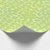 Groen lederen patroon boven pasteelgroene achtergr cadeaupapier (Hoek)