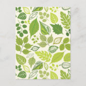 Groen lederen patroon briefkaart (Voorkant)