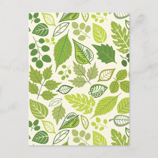 Groen lederen patroon briefkaart (Voorkant)