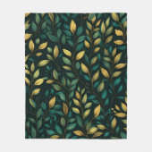 Groen lederen patroon fleece deken (Voorkant)