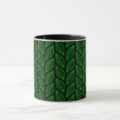 Groen lederen patroon mok (Midden)
