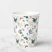 Groen lederen patroon papieren bekers (Links)