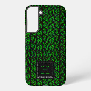 Groen lederen patroon samsung galaxy hoesje