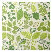 Groen lederen patroon tegeltje (Voorkant)