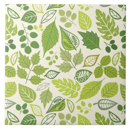 Groen lederen patroon tegeltje (Voorkant)