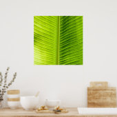 Groen lederen textuur Kunstposter Poster (Keuken)