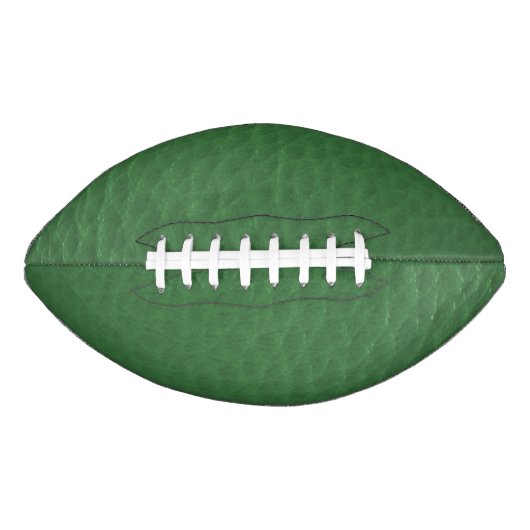 Groen lederontwerp american football (Voorkant)