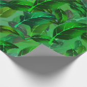 Groen lederpapier cadeaupapier (Hoek)