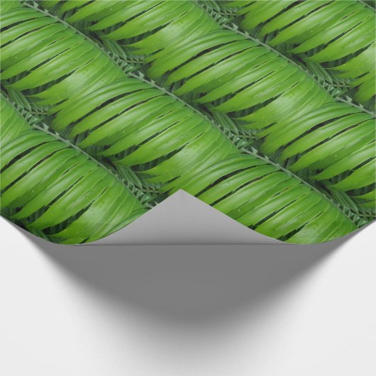 Groen lederpapier cadeaupapier (Hoek)