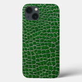 Groen leer effect patroon Case-Mate iPhone case (Achterkant)