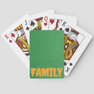 Groen Leer  Pokerkaarten