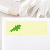 Groen lef, eikenblad design. etiket (Insitu)