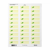 Groen lef, eikenblad design. etiket (Full Sheet)