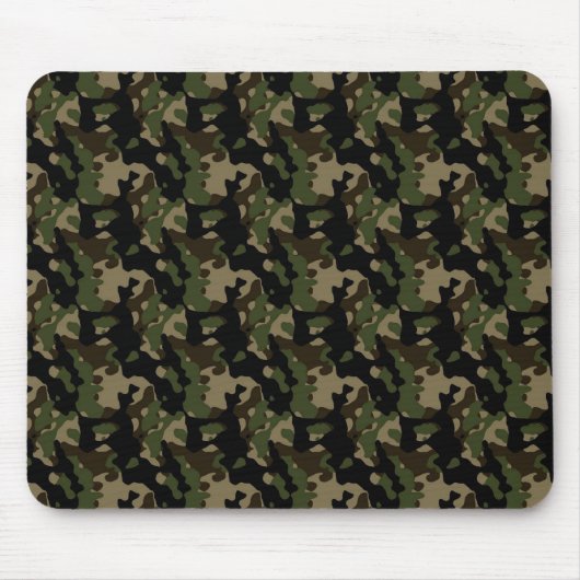 Groen Leger Camo Camouflagepatroon Muismat (Voorkant)