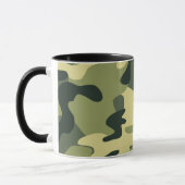 Groen leger camouflagepatroon mok (Links)