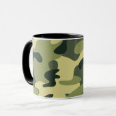 Groen leger camouflagepatroon mok (Voorkant links)