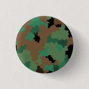 Groen leger Jungle Camouflagepatroon ontwerp Ronde Button 3,2 Cm
