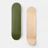 Groen leger (vaste kleur) persoonlijk skateboard (Voorkant)