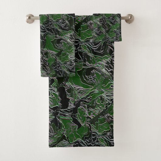 Groen Legercamo Bad Handdoek (Insitu)