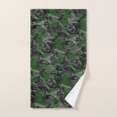 Groen Legercamo Bad Handdoek (Handdoek)