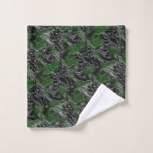 Groen Legercamo Bad Handdoek (Wasdoekje)