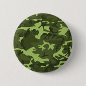 Groen legercamouflage ronde button 5,7 cm (Voorkant)