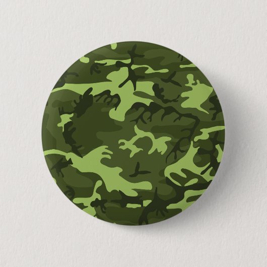 Groen legercamouflage ronde button 5,7 cm (Voorkant)