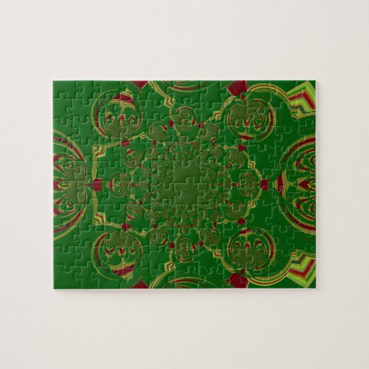 Groen Legpuzzel (Horizontaal)