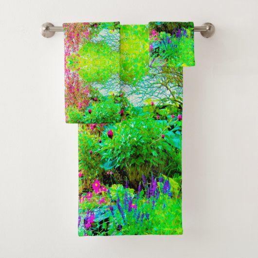 Groen Lenteguin Landschap met volken Bad Handdoek (Insitu)