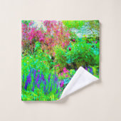 Groen Lenteguin Landschap met volken Bad Handdoek (Wasdoekje)