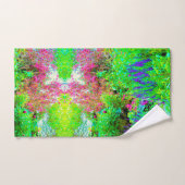 Groen Lenteguin Landschap met volken Bad Handdoek (Handdoek)