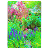 Groen Lenteguin Landschap met volken Klembord (Achterkant)