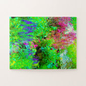 Groen Lenteguin Landschap met volken Legpuzzel (Horizontaal)