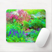 Groen Lenteguin Landschap met volken Muismat (Met muis)