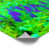 Groen Lenteguin Landschap met volken Poster (Hoek)