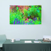 Groen Lenteguin Landschap met volken Spandoek (Beurs)
