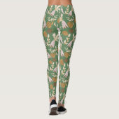 Groen lentepatroon leggings (Achterkant)