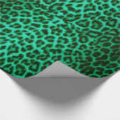 Groen leopard, feestelijk papier voor het inkorten (Hoek)