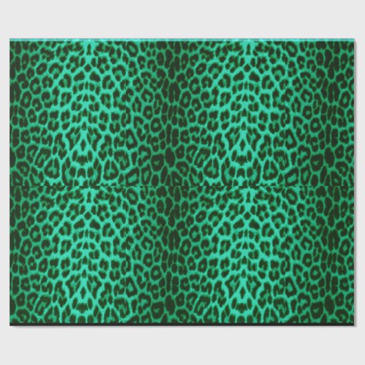 Groen leopard, feestelijk papier voor het inkorten (Vlak)